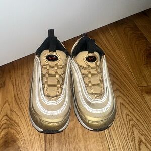 Nike Kids Metallic Gold Sneakers